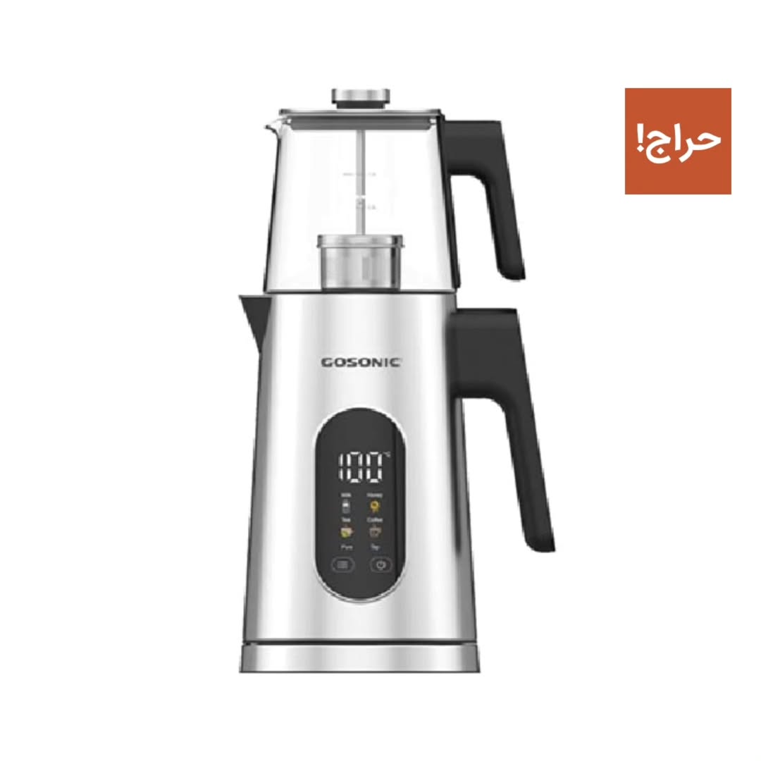 کتری و قوری برقی استیل دو لایه ۱.۷ لیتری مدل7۸۲